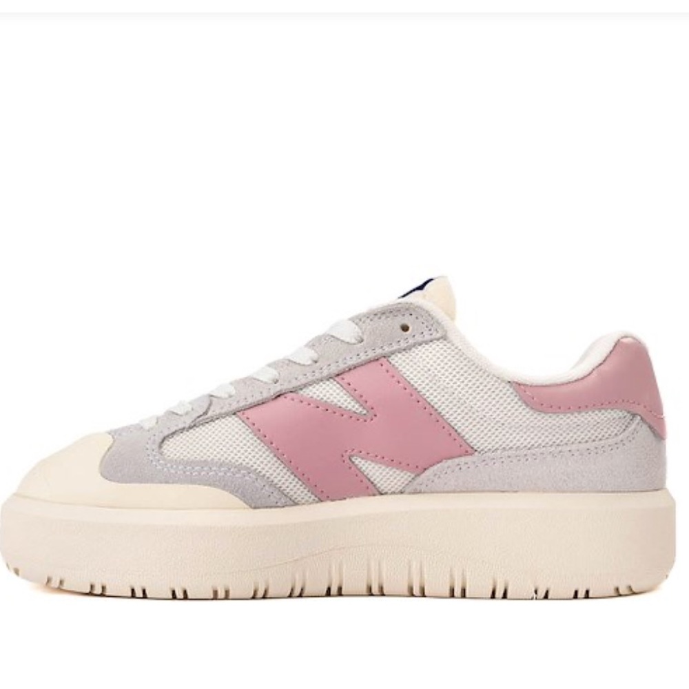New Balance Pink and White Athletic Shoes